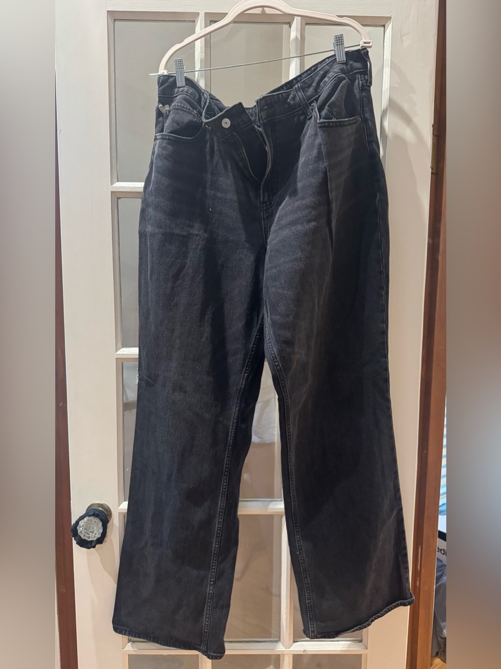 Abercrombie & Fitch Black Wide-Leg Women's Jeans